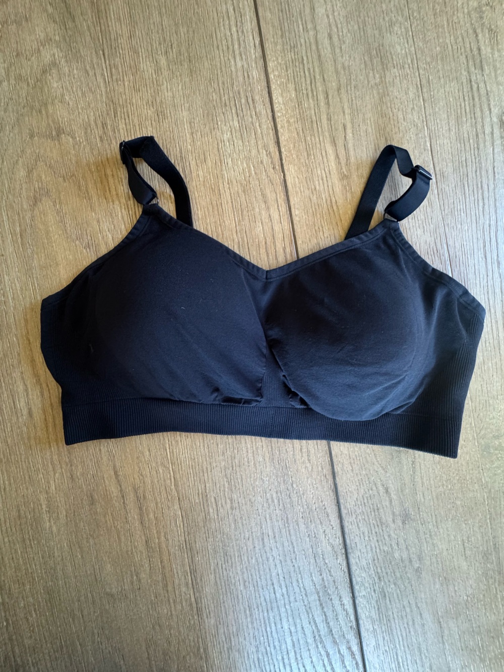 Knix Black Seamless Wireless Comfort Lounge Bra Removable Pads XXL